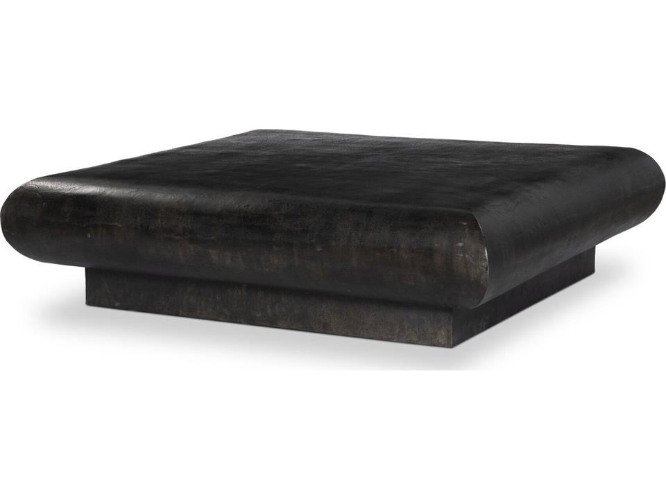 Marlow Ambra Square Coffee Table in Distressed Bronze