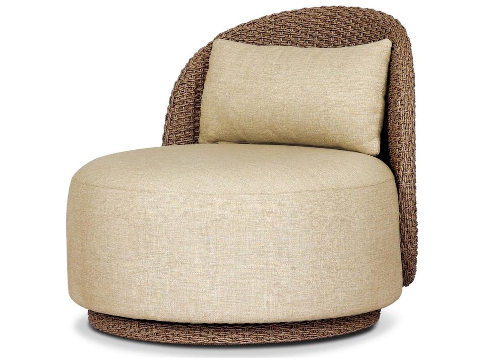 Quaid Woven Swivel Chair Faux Dark Hyacinth