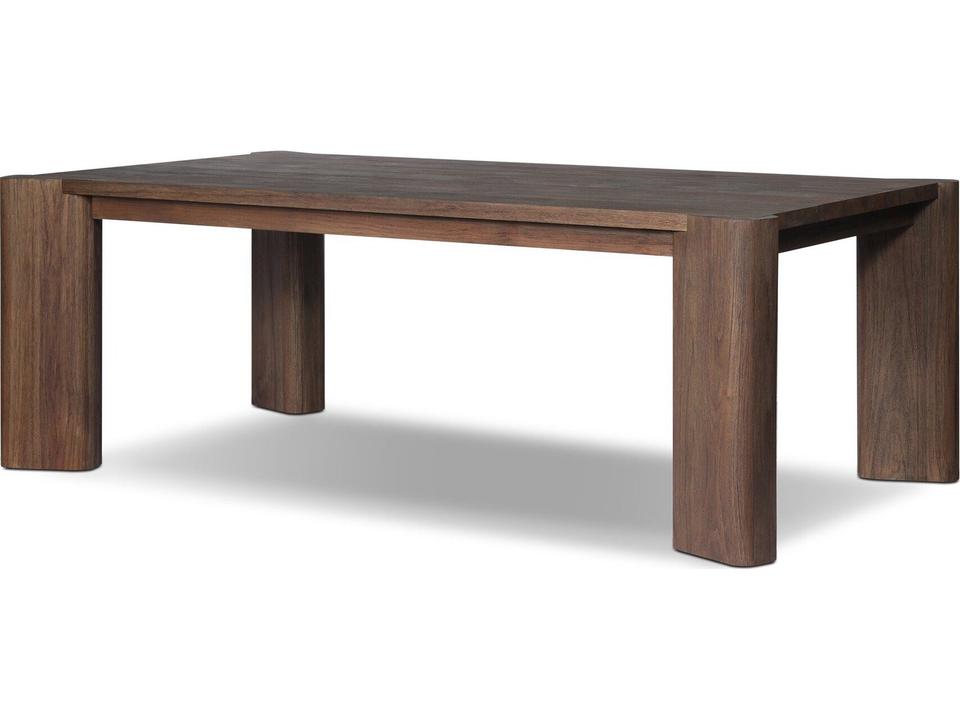 Soho Dining Table 86" Stained Saddle Brown