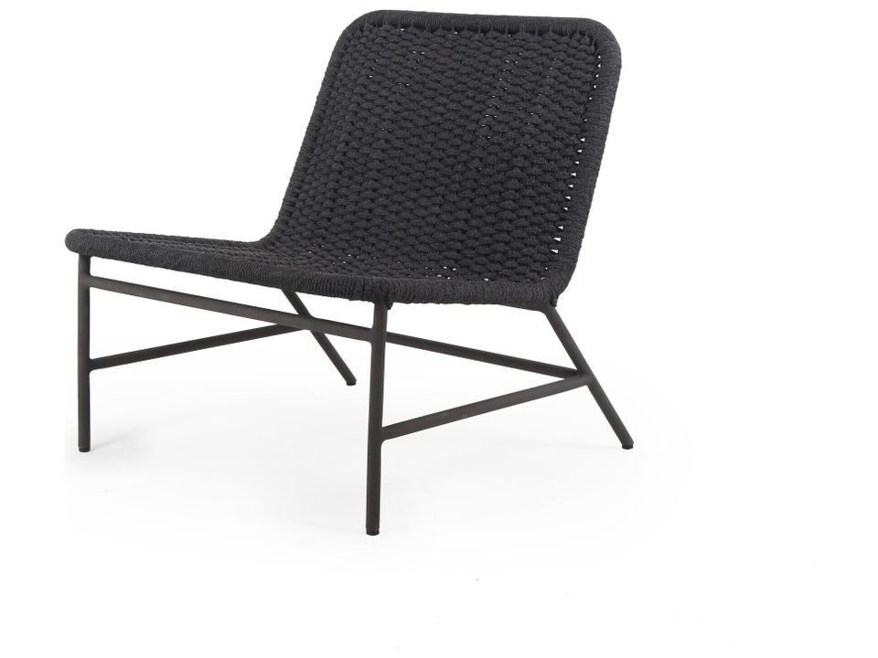 Solano Bronze / Dark Grey Rope Aluminum Strap Lounge Chair