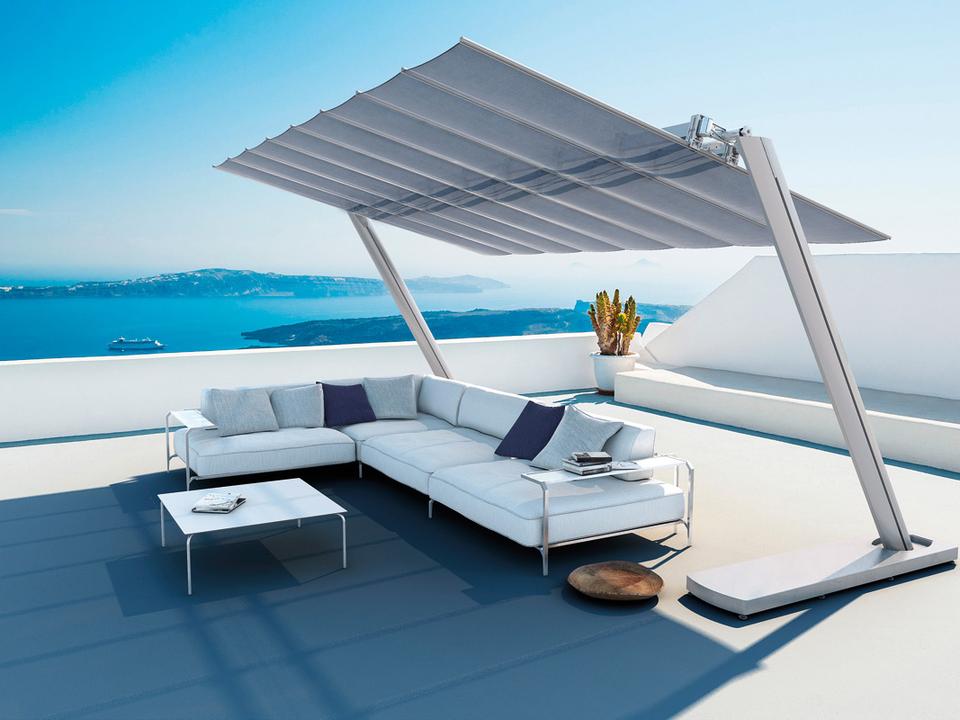 flexzion patio aluminum umbrella 10 ft 10Ft Lighted Table Market with Tilt and Crank for Garden,Deck,Backyard,Pool Light Blue : Patio, Lawn & Garden ready for you in seconds Shade provided FIM Flexy Aluminum 10' x