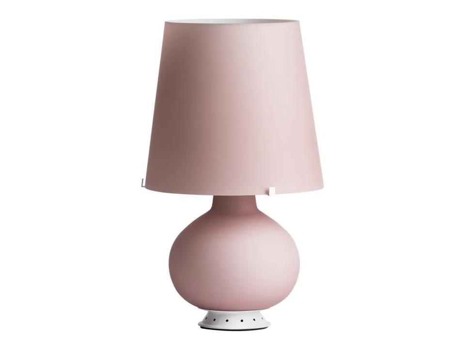 Purple Amethyst Pink Glass Table Lamp