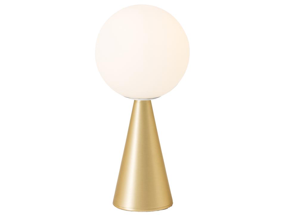 Bilia Brass White Glass LED Table Lamp