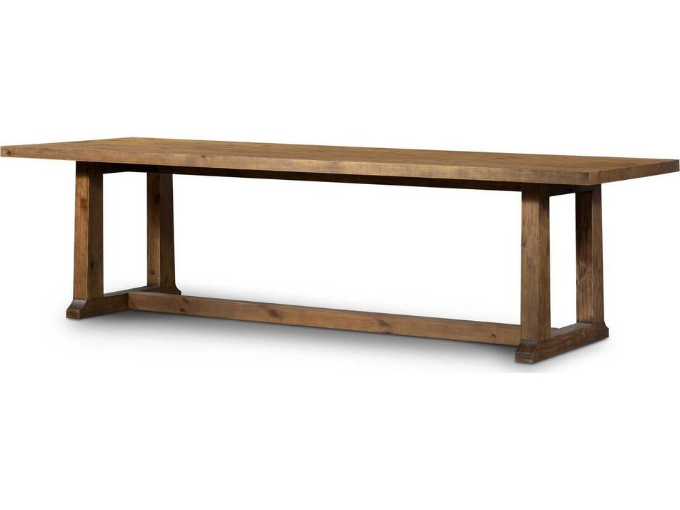 Otto 110-Inch Rectangle Dining Table in Waxed Pine