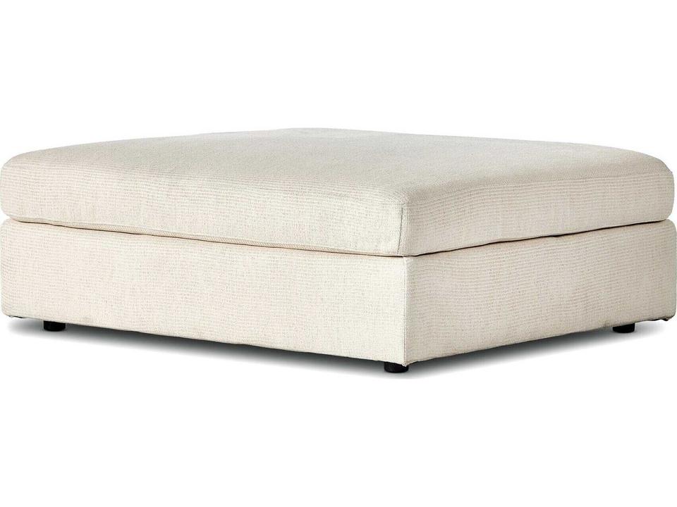 Atelier Bloor Clairmont Ivory Upholstered Ottoman