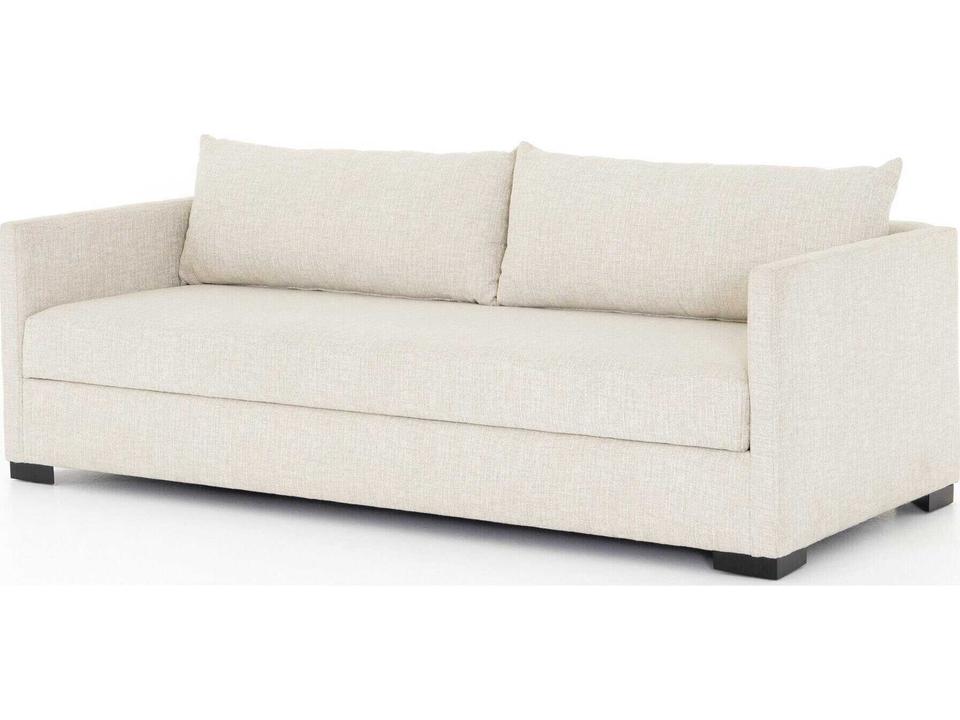 Atelier Wickham Alameda Snow Espresso Cream Upholstered Sofa Bed