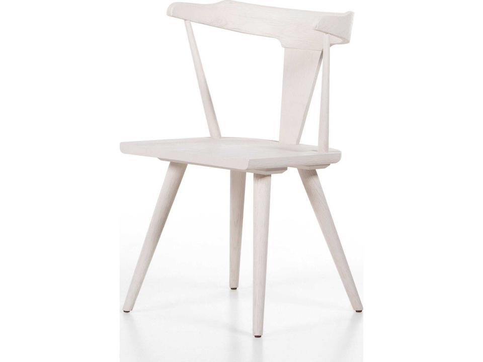 Garth Ripley Oak Wood White Side Dining Chair