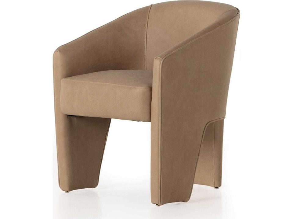 Grayson Fae Palermo Nude Leather Dining Side Chair