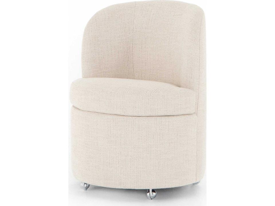 Gloria Upholstered Dining Side Chair in Hampton Cream