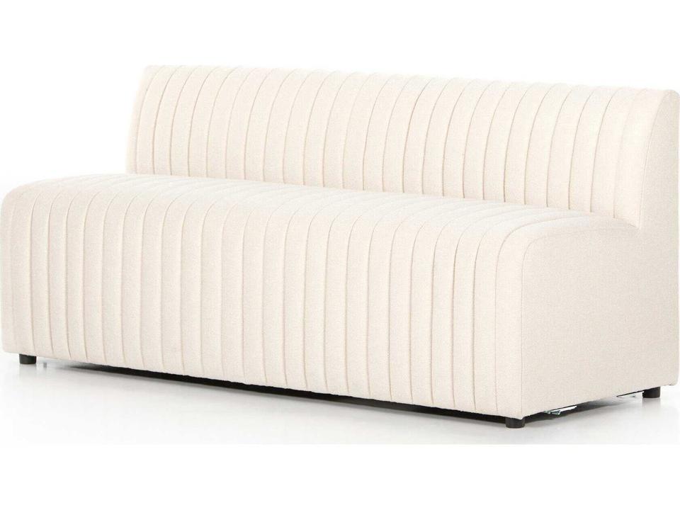 Augustine 72-Inch Dining Bench in Capri Oatmeal Performance Fabric