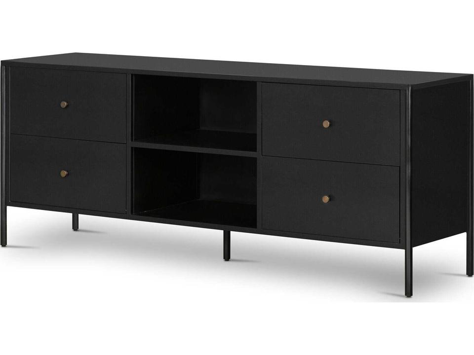 Soto Bolton Media Console Black Iron Industrial