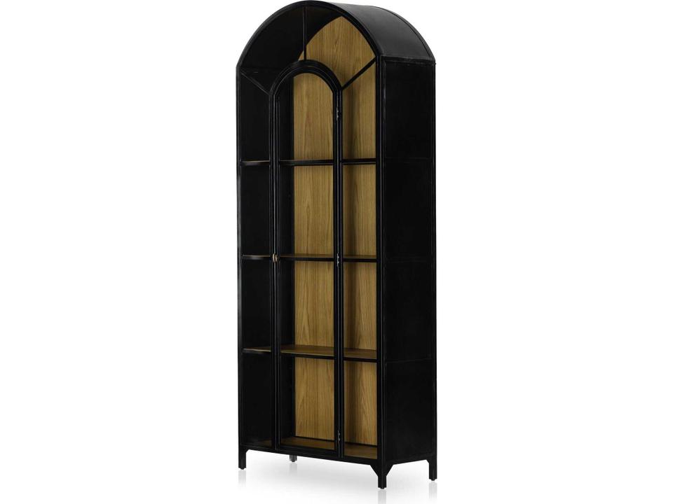 Belmont Cabinet Arched Iron and Oak