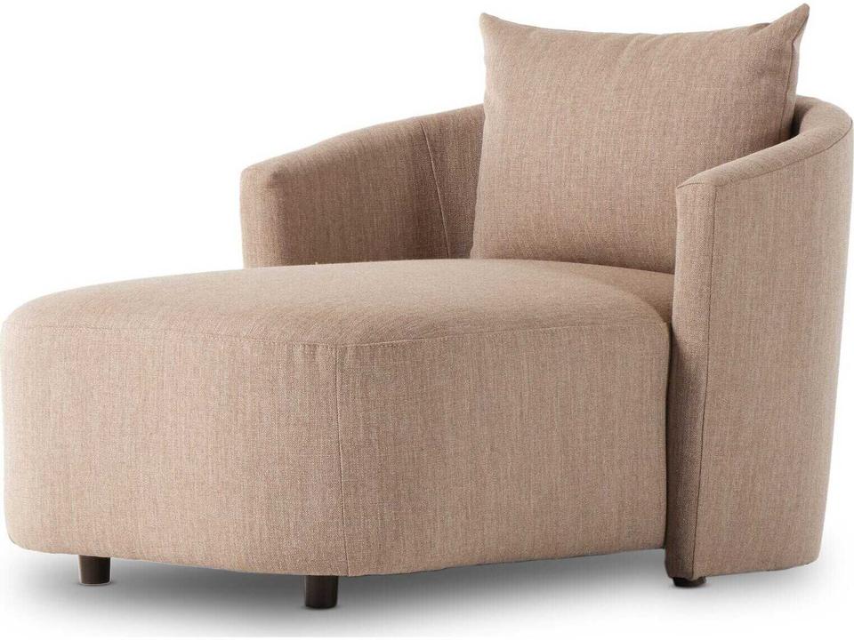 Farrah Chaise Lounge Alcala Fawn Performance Fabric