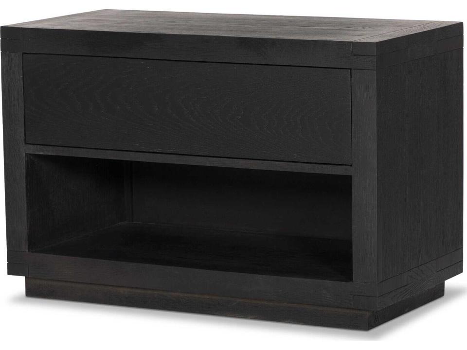 Bennett 1-Drawer Oak Wood Nightstand