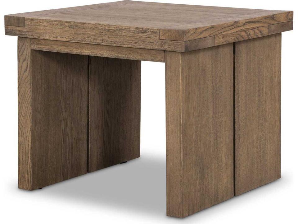 Bennett Warby Worn Oak Veneer End Table