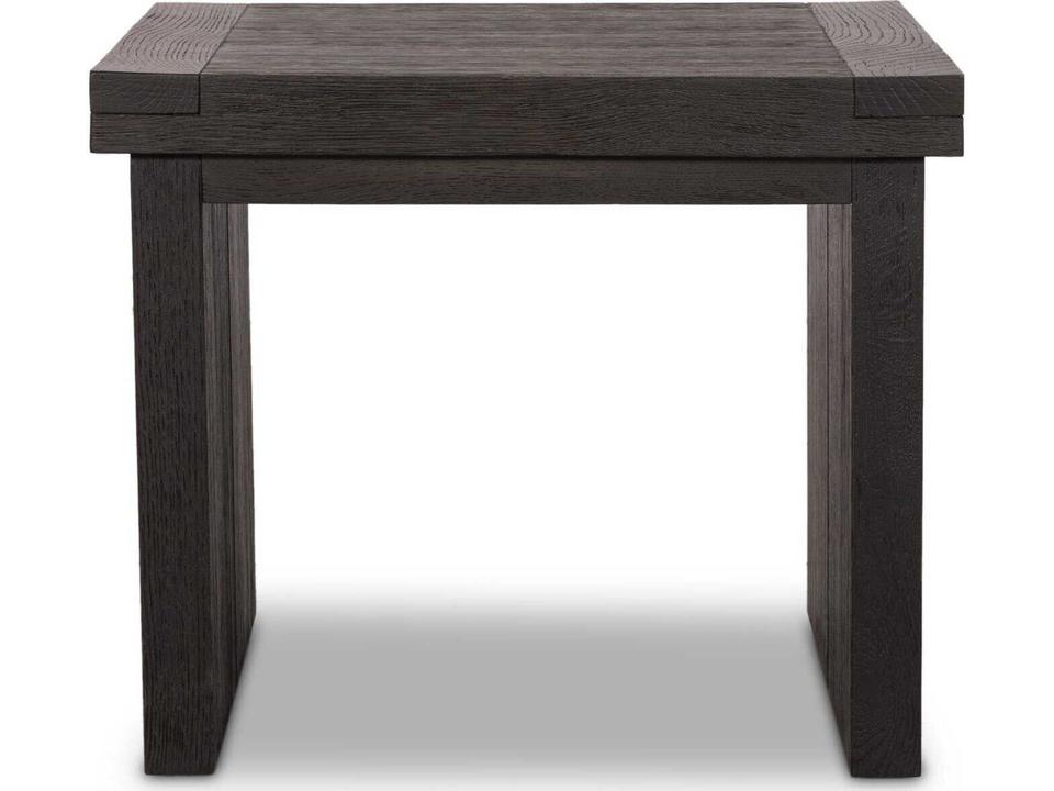 Bennett Warby Worn Black Veneer End Table