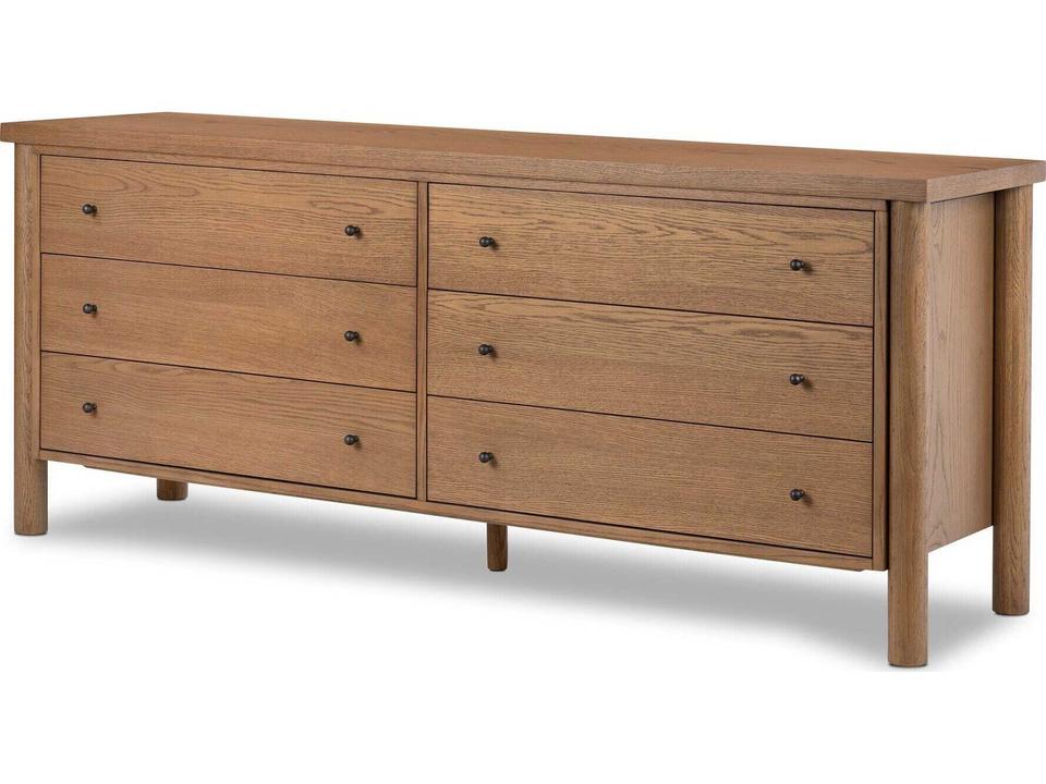Roark 6 Drawer Dresser Bolton Amber Oak