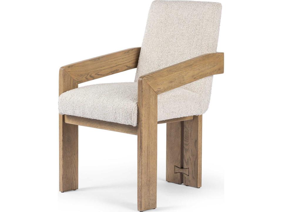 Ashford Roxy Somerton Ash Upholstered Oak Wood Dining Armchair