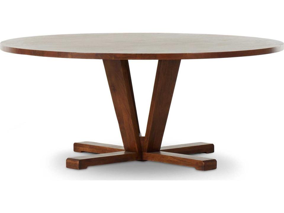 Harmon Cobain Round Wood Reclaimed Mango Dining Table