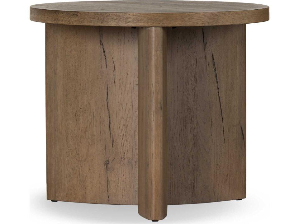 Bina Toli Rustic Grey Veneer End Table