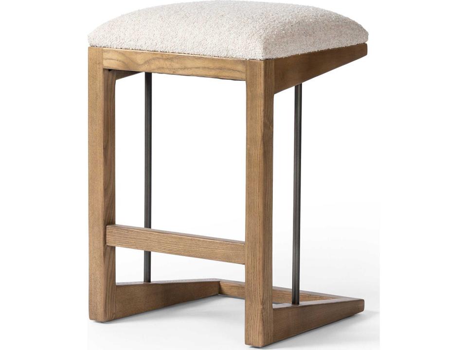 Finn Upholstered Ash Wood Counter Stool Somerton Ash
