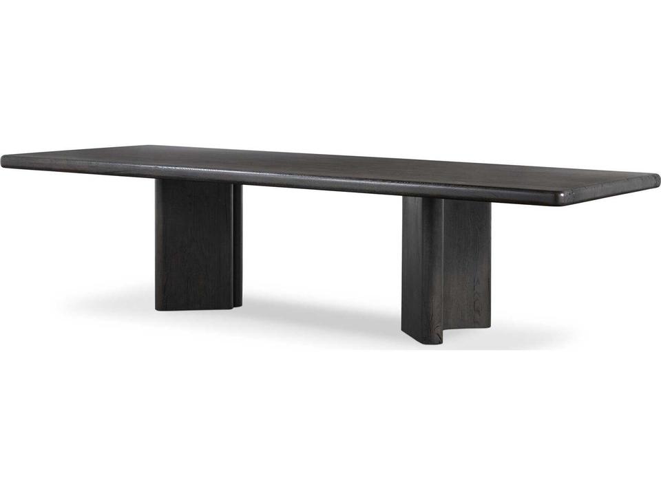 Bina Castro Dark Espresso Reclaimed French Oak Dining Table 118"