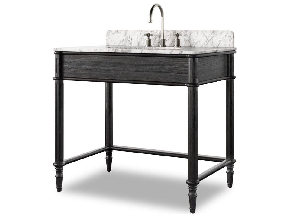 Toulouse Washstand Satin Black Veneer