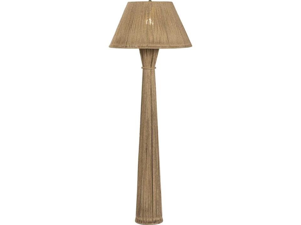 Asher Nessa Floor Lamp - Antique Brass Iron