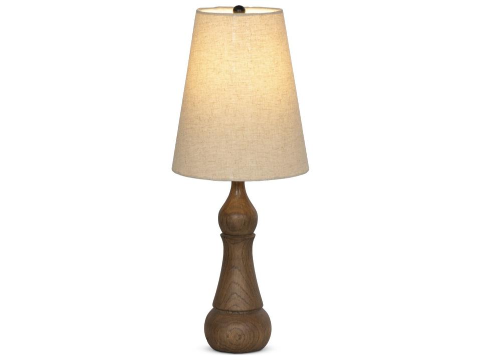 Asher Fawn Oak Wood Table Lamp