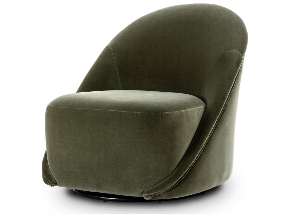 Grayson Vereb Swivel Accent Chair in Surrey Sage Green Performance Fabric