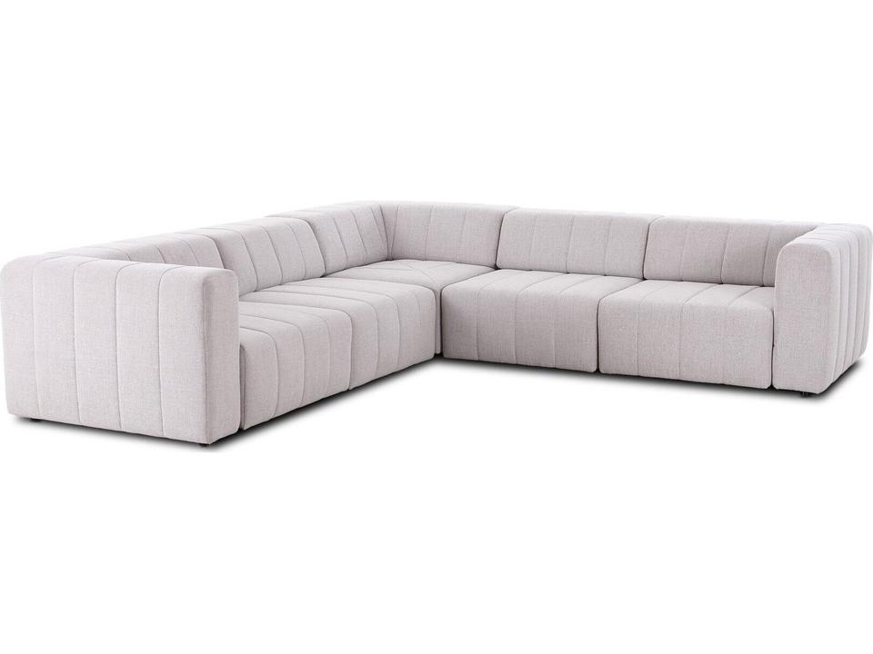 Grayson Tan Upholstered Sectional Sofa