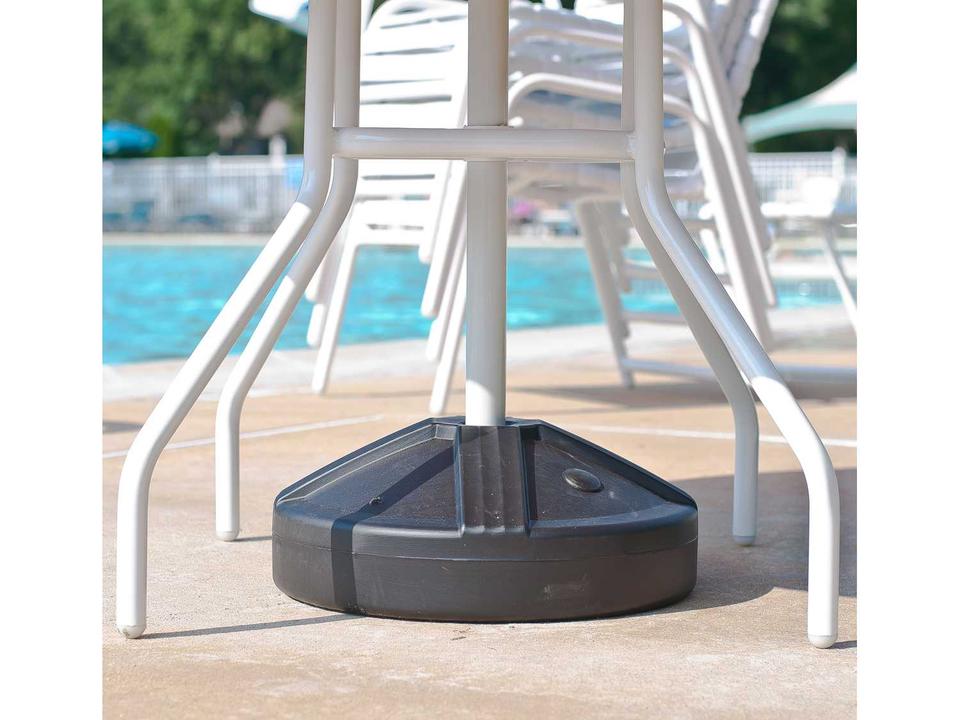 hayward 80 lbs concrete patio umbrella base Christopher Knight Home 80lb Steel Square with Wheels, Black : Patio, Lawn & Garden Inside the stem is a plastic post protector for the umbrella to rest on instead of a screw leaving the pole undamaged Ledge Lounger Resin Coated Concrete