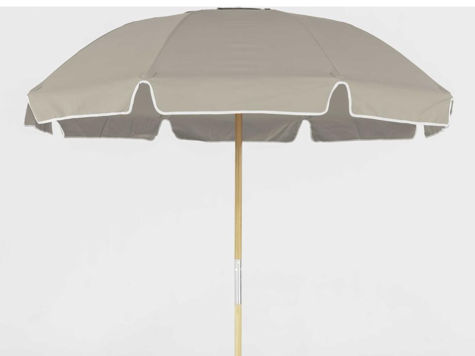 Frankford Avalon Custom Fiberglass Beach 7.5 Foot Octagon Manual Lift Patio Umbrella