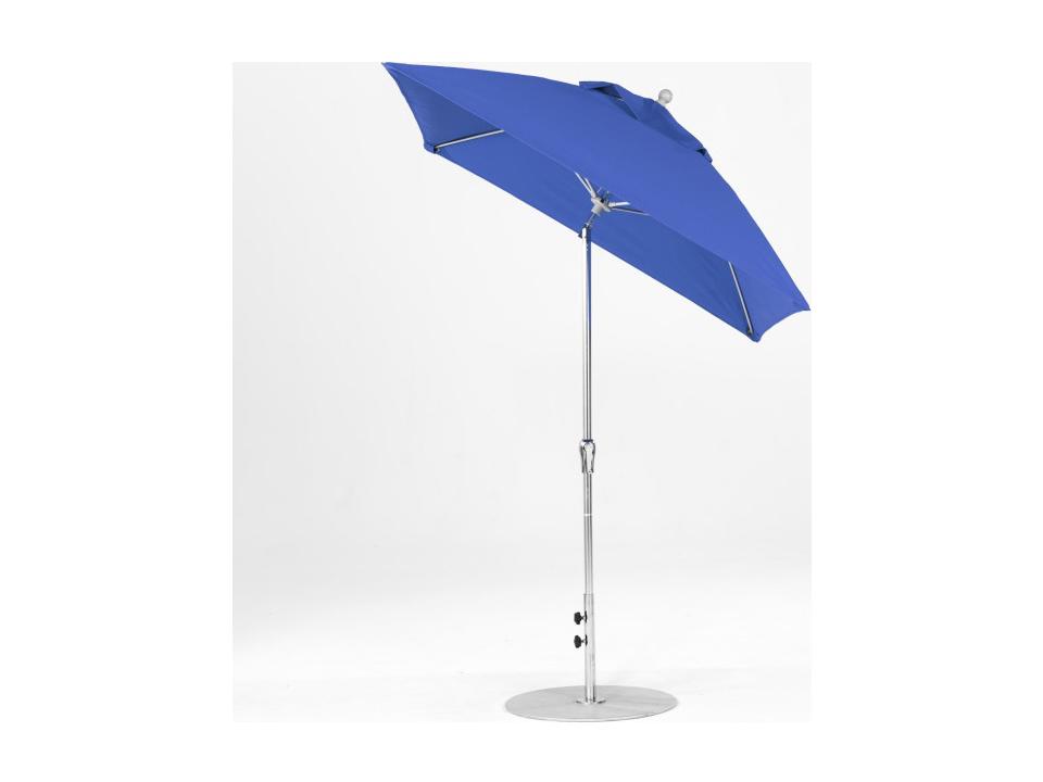 Frankford Patio Umbrellas Monterey Fiberglass Market 8 x 10 Foot Rectangular Crank Auto Tilt Patio Umbrella