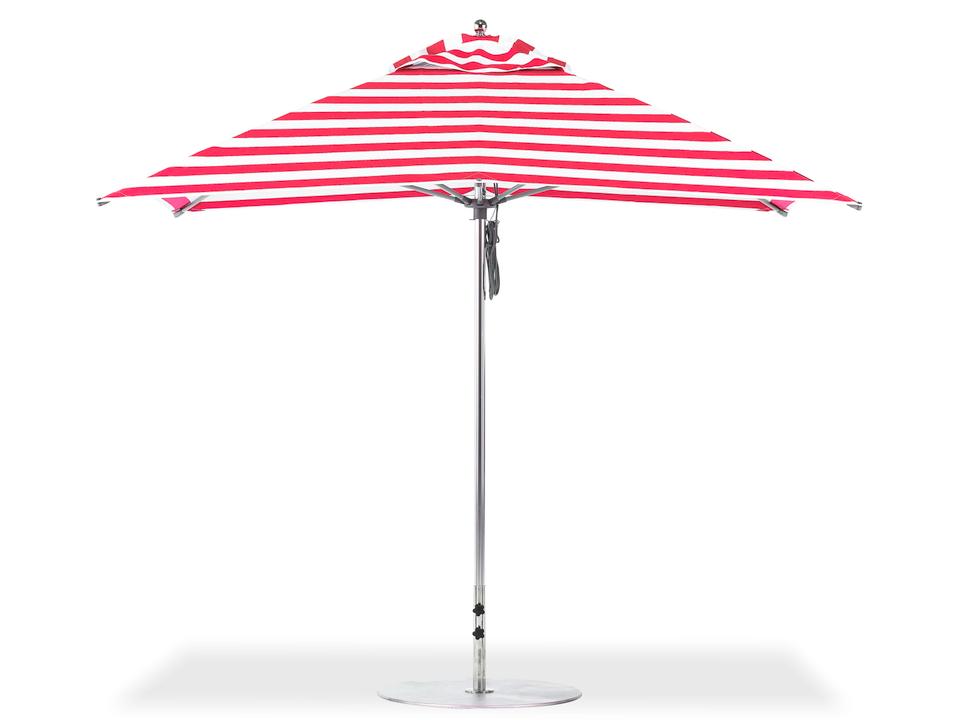 10 ft striped patio umbrella 10x10 Outdoor Large Aluminum Cantilever designed for durability and style in your outdoor space 10 ft Patio Umbrella, Scalloped