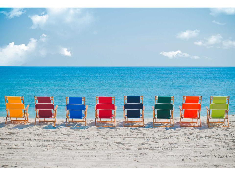 Oak Wood Beach Chairs Outdoor Lounge Set