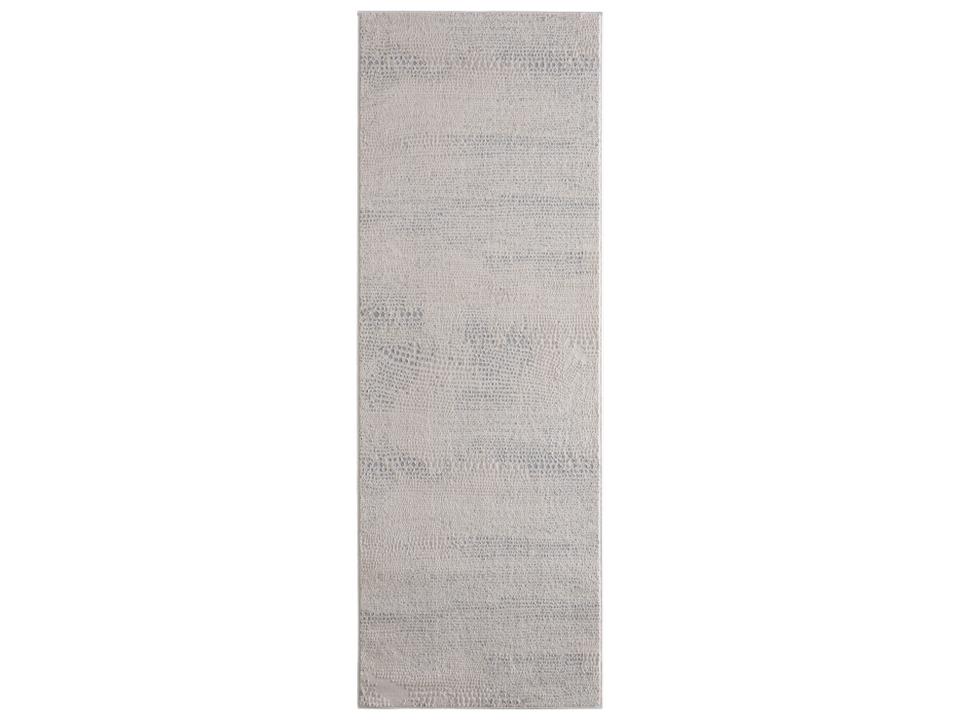 Prasad Abstract Machine Made Area Rug in Ivory and Gray