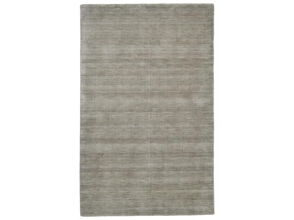 Luna 2' x 3' Handwoven Wool Area Rug in Light Gray