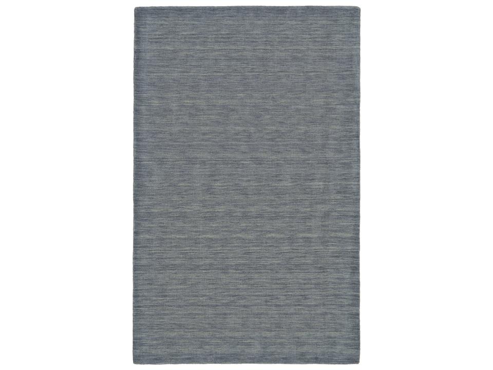 Luna Collection Hand-Loomed Wool Area Rug in Smoke