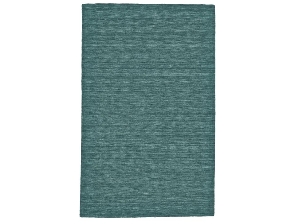 Luna Collection Hand Woven Contemporary Area Rug in Teal