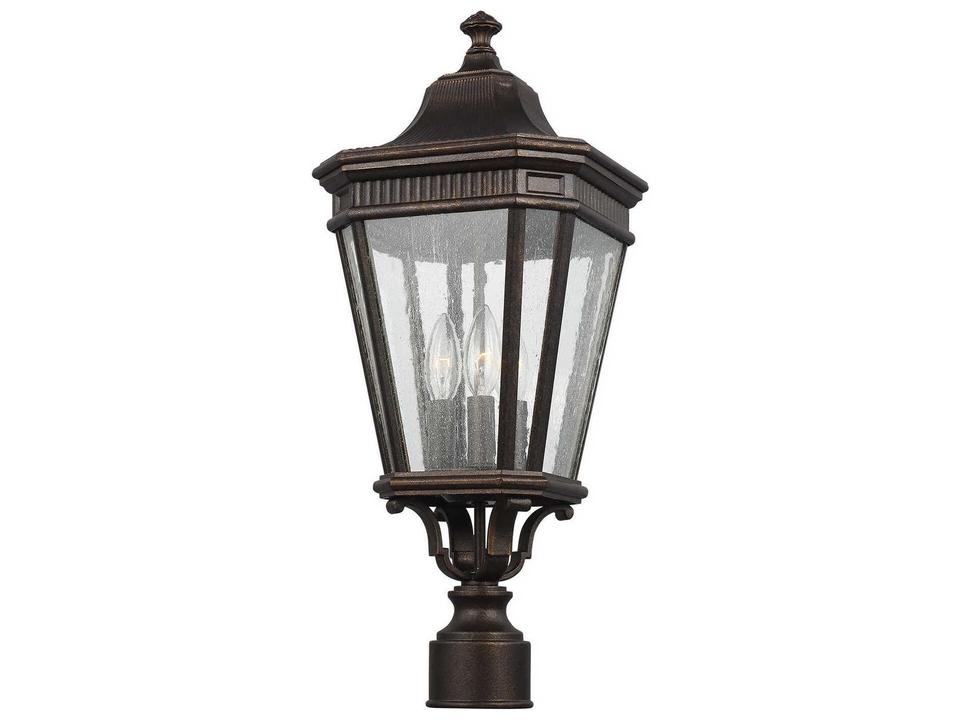Cotswold Lane 3-Light Outdoor Post Light in Grecian Bronze