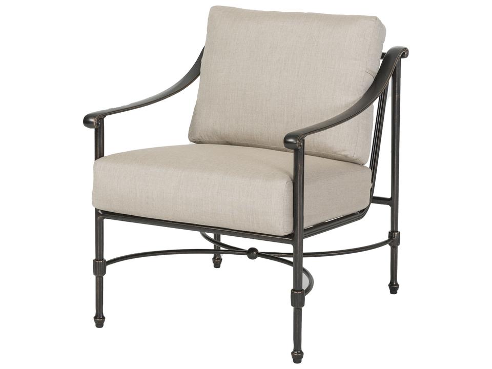 Morro Bay Cast Aluminum Swivel Rocking Outdoor Lounge Chair in Midnight Gold