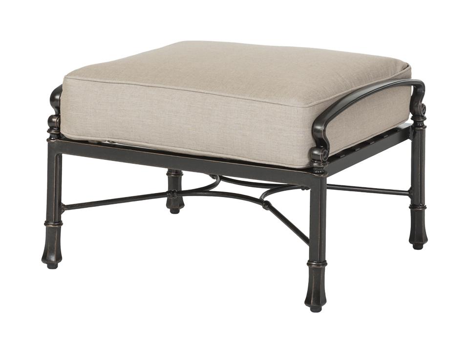 Bella Vista Cast Aluminum Outdoor Ottoman