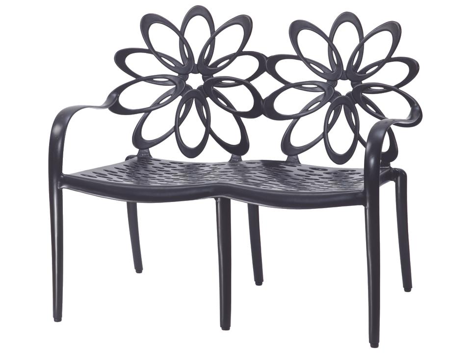 Lotus Cast Aluminum Outdoor Loveseat
