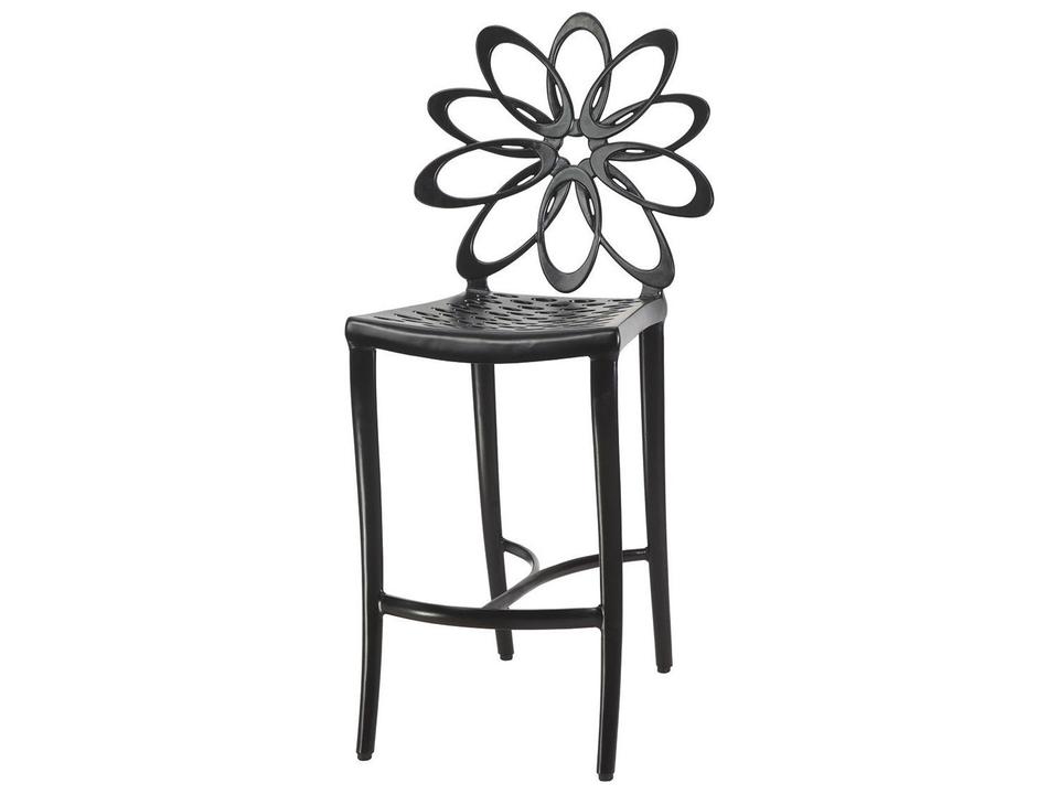 Lotus Cast Aluminum Bar Stool