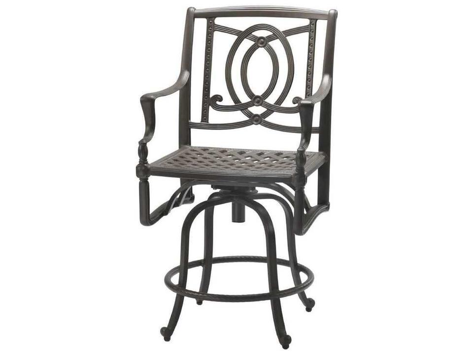 Bel Air Cast Aluminum Swivel Outdoor Counter Stool No Cushion
