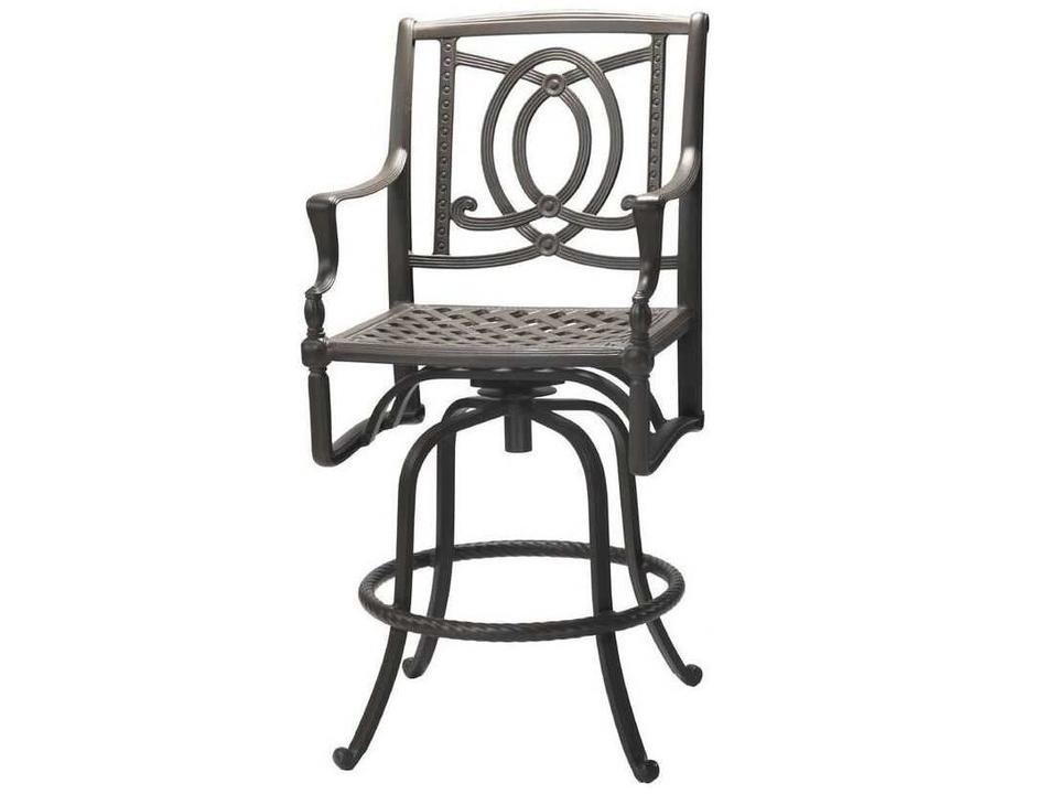 Bel Air Cast Aluminum Swivel Bar Stool