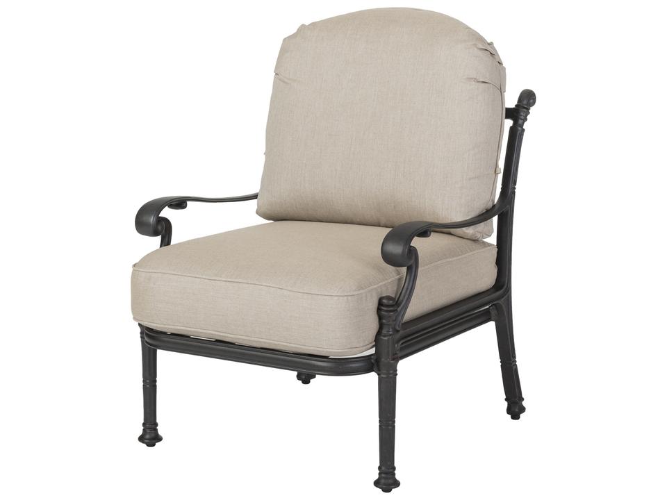 Florence Cast Aluminum Outdoor Patio Lounge Chair No Cushion