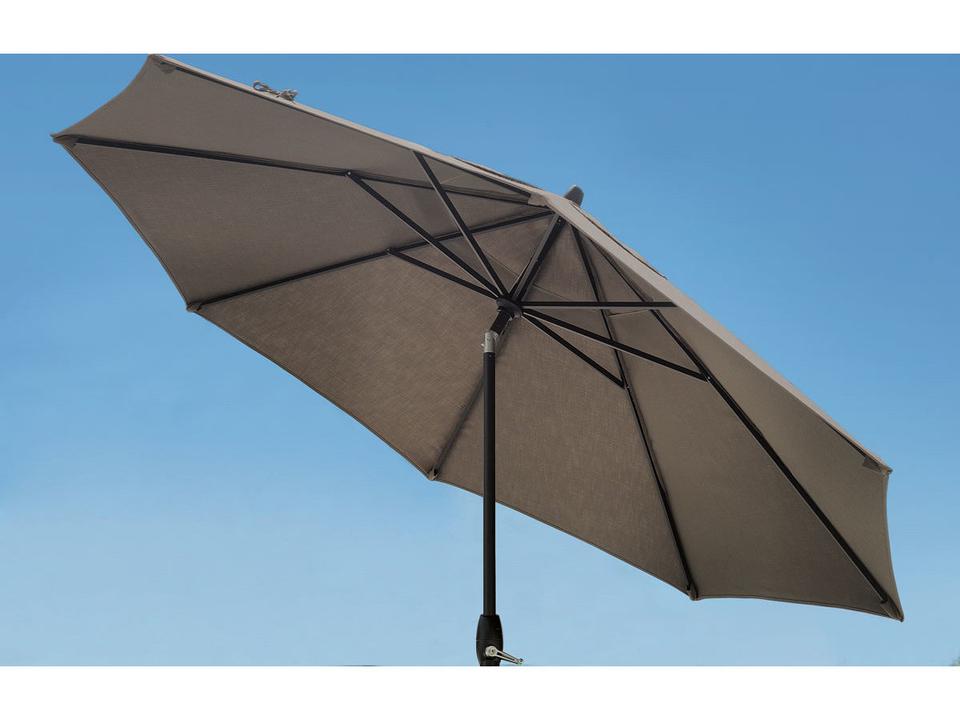 aluminum frame patio umbrella PURPLE LEAF 6.5' x 6.5' Square Outdoor Table Umbrella Market Umbrella Sun Umbrella with 8 Sturdy Ribs Tilt for Garden Deck Lawn Pool Light Turquoise Blue standing umbrella if used together with an umbrella base Gensun 9 Foot Octagon Auto