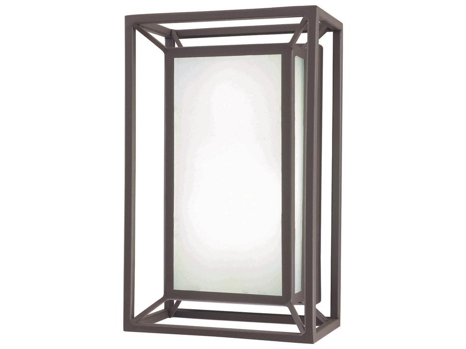 Outline LED Outdoor Pocket Lantern in Sand Bronze